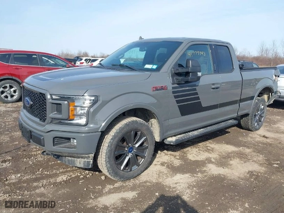 2018 Ford F-150 XL with VIN 1FTFX1E58JFE24900, listed as a IAAI auction lot 41775393 with 150,083 mi miles. Bid and sale history available at carsss.com. Image 2.