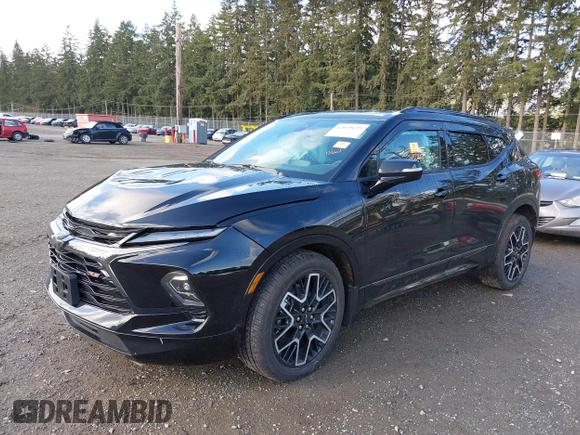 2025 Chevrolet Blazer RS with VIN 3GNKBKRSXSS110026, listed as a IAAI auction lot 42020659 with 1,507 mi miles and . Bid and sale history available at DreamBid. Image 2.