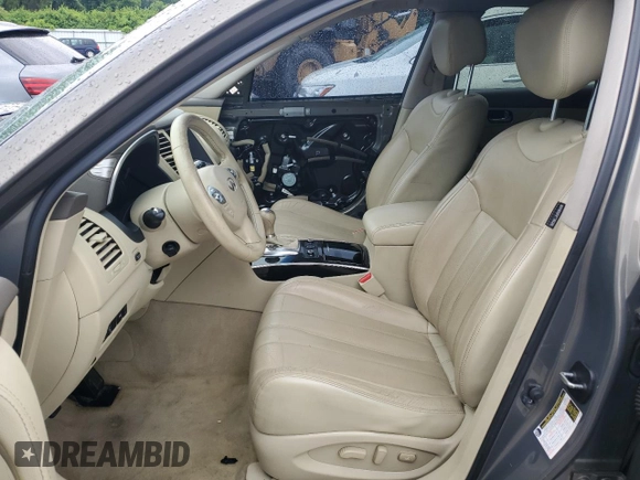 2016 Infiniti QX70 with VIN JN8CS1MW4GM751993, listed as a Copart auction lot 56351675 with Not provided miles and Salvage title. Bid and sale history available at DreamBid. Image 7.