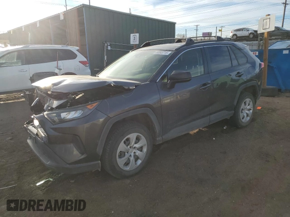 2019 Toyota RAV4 LE with VIN JTMF1RFV0KJ018803, listed as a Copart auction lot 49893715 with 77,595 mi miles and Salvage Title. Bid and sale history available at DreamBid. Image 1.