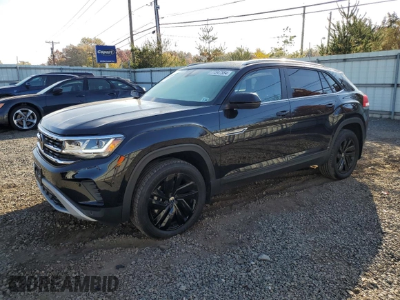 2023 Volkswagen Atlas SE with VIN 1V2KE2CA2PC206051, listed as a Copart auction lot 77347584 with 19,297 mi miles and Salvage title. Bid and sale history available at DreamBid. Image 1.