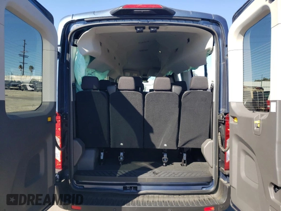 2023 Ford Transit Passenger XL with VIN 1FBAX2C89PKB28625, listed as a Copart auction lot 79552174 with 6,212 mi miles and Salvage Title. Bid and sale history available at DreamBid. Image 10.