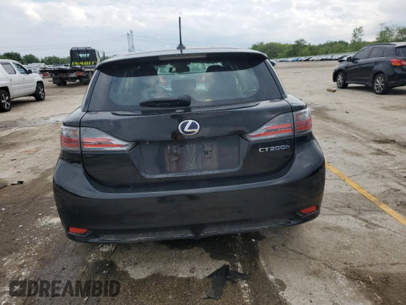 2011 Lexus CT 200h with VIN JTHKD5BH0B2026049, listed as a Copart auction lot 58810165 with 149,339 mi miles and Salvage title. Bid and sale history available at DreamBid. Image 6.