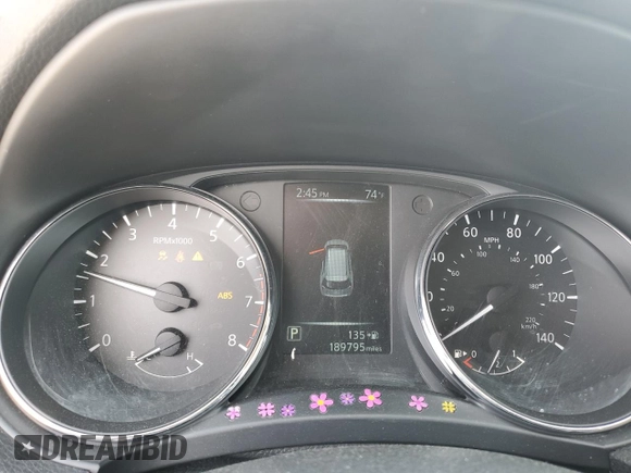 2017 Nissan Rogue SV with VIN 5N1AT2MTXHC758932, listed as a Copart auction lot 51262145 with 189,795 mi miles and Salvage Title. Bid and sale history available at carsss.com. Image 9.