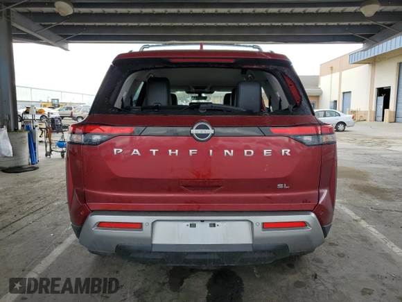 2024 Nissan Pathfinder SL with VIN 5N1DR3CAXRC206771, listed as a Copart auction lot 48818065 with 21,339 mi miles and Salvage title. Bid and sale history available at DreamBid. Image 6.