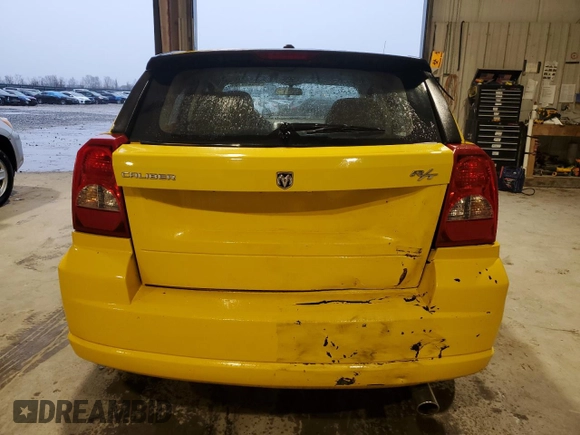2007 Dodge Caliber R/T with VIN 1B3HE78K87D533981, listed as a Copart auction lot 43329415 with 137,612 mi miles and Salvage Title. Bid and sale history available at carsss.com. Image 6.