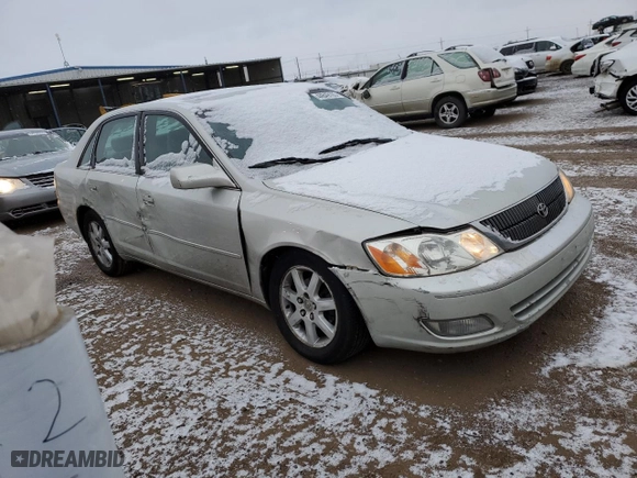 2001 Toyota Avalon XL w/Bucket Seats with VIN 4T1BF28B01U138751, listed as a Copart auction lot 44849165 with 225,082 mi miles and Clean Title. Bid and sale history available at carsss.com. Image 4.