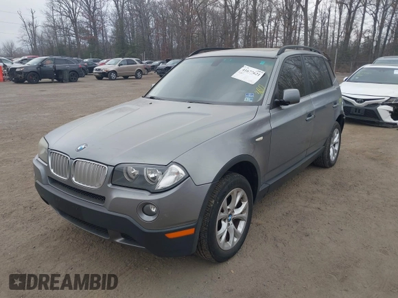 2009 BMW X3 xDrive30i with VIN WBXPC934X9WJ27487, listed as a IAAI auction lot 41677621 with 191,102 mi miles. Bid and sale history available at carsss.com. Image 2.