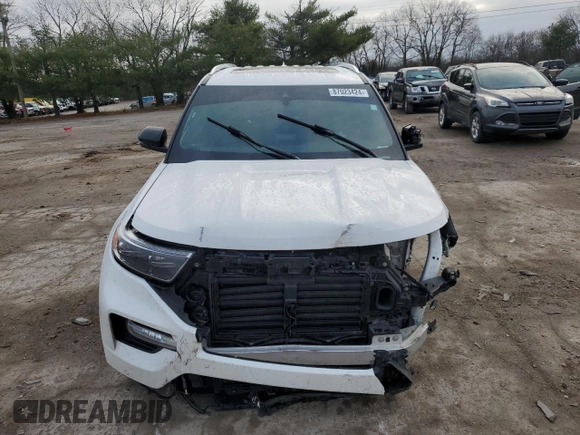2022 Ford Explorer King Ranch z VIN 1FM5K8LC3NGA14215, wystawiony jako Copart lot #87023424 z przebiegiem Nie podano mil oraz Szkoda całkowita • Salvage title. Historia ofert i sprzedaży dostępna na DreamBid. Obrazek 5.