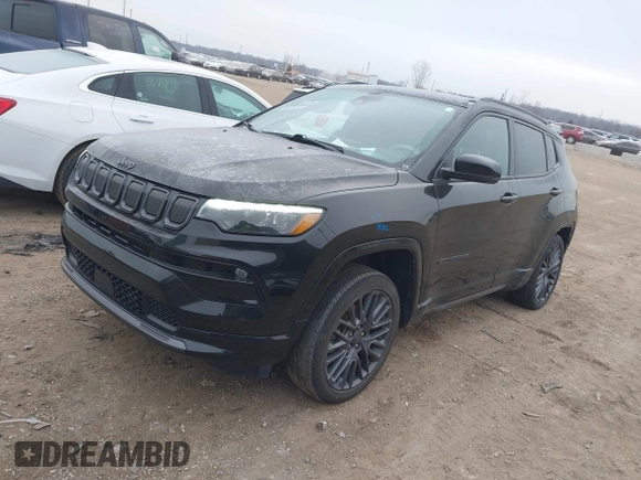 2022 Jeep Compass High Altitude with VIN 3C4NJDCB6NT212869, listed as a IAAI auction lot 41295122 with 34,601 mi miles and . Bid and sale history available at carsss.com. Image 18.