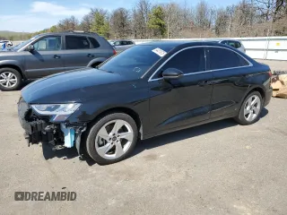 2022 Audi A3 Premium z VIN WAUAUDGY1NA031493, wystawiony jako Copart lot #54481975 z przebiegiem 50 723 mil mil oraz Szkoda całkowita • Salvage title. Historia ofert i sprzedaży dostępna na DreamBid. Obrazek 1.