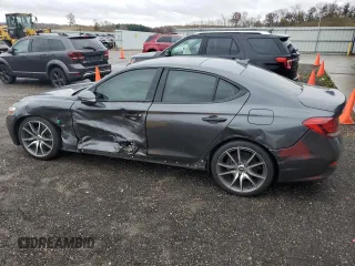 2021 Genesis G70 2.0T with VIN KMTG44LA2MU066693, listed as a Copart auction lot 78776714 with 58,081 mi miles and Salvage Title. Bid and sale history available at carsss.com. Image 2.