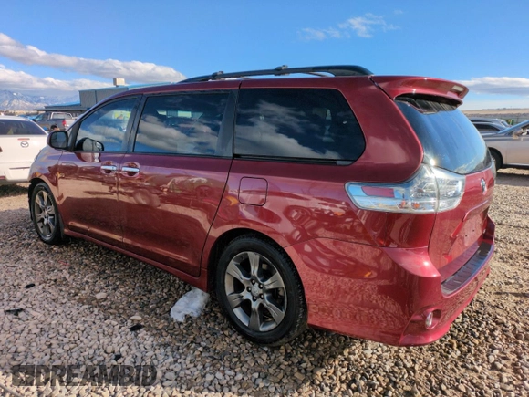 2015 Toyota Sienna SE with VIN 5TDXK3DC8FS688561, listed as a Copart auction lot 46541245 with 73,653 mi miles and Salvage Title. Bid and sale history available at carsss.com. Image 2.