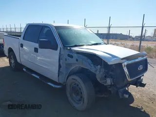 2007 Ford F-150 XLT with VIN 1FTPW12517KD34256, listed as a IAAI auction lot 41828504 with 163,516 mi miles. Bid and sale history available at carsss.com. Image 1.