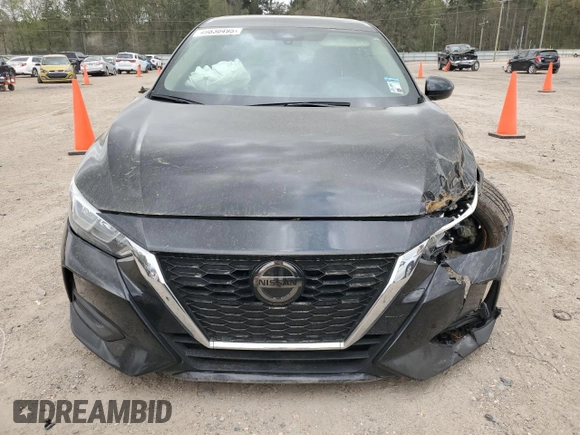 2021 Nissan Sentra S with VIN 3N1AB8BVXMY303307, listed as a Copart auction lot 49830495 with 66,832 mi miles and Salvage Title. Bid and sale history available at DreamBid. Image 5.