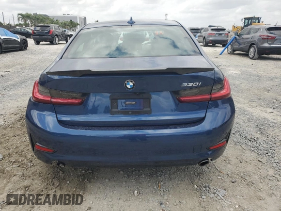 2022 BMW 3 Series 330i with VIN 3MW5R1J05N8C24178, listed as a Copart auction lot 51004985 with 26,665 mi miles and Salvage Title. Bid and sale history available at carsss.com. Image 6.