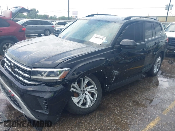 2021 Volkswagen Atlas SE with VIN 1V2JR2CA9MC595833, listed as a IAAI auction lot 42498528 with 69,670 mi miles and . Bid and sale history available at DreamBid. Image 17.