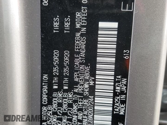 2022 Lexus NX with VIN JTJHGCEZ6N2007244, listed as a Copart auction lot 64692144 with 21,030 mi miles and Salvage Title. Bid and sale history available at carsss.com. Image 15.