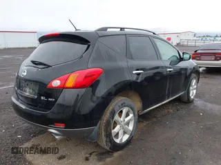 2009 Nissan Murano S with VIN JN8AZ18W49W121704, listed as a IAAI auction lot 42127624 with 191,697 mi miles. Bid and sale history available at carsss.com. Image 4.