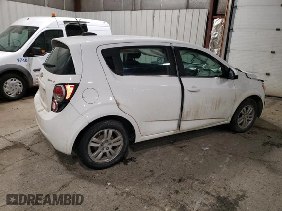 2016 Chevrolet Sonic LT with VIN 1G1JC6SHXG4107781, listed as a Copart auction lot 87621095 with 0 mi miles and Non Repairable. Bid and sale history available at carsss.com. Image 3.