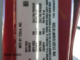 2022 Tesla Model 3 with VIN 5YJ3E1EA8NF187289, listed as a Copart auction lot 51070155 with 106,072 mi miles and Salvage Title. Bid and sale history available at carsss.com. Image 13.