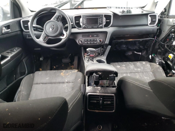 2019 Kia Sportage LX with VIN KNDPM3AC1K7593567, listed as a Copart auction lot 85780744 with 130,345 mi miles and Salvage Title. Bid and sale history available at carsss.com. Image 8.