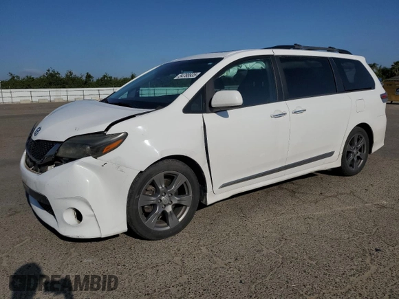 2017 Toyota Sienna SE z VIN 5TDXZ3DC9HS870641, wystawiony jako Copart lot #54788935 z przebiegiem 109 879 mil mil oraz Szkoda całkowita • Salvage title. Historia ofert i sprzedaży dostępna na DreamBid. Obrazek 1.