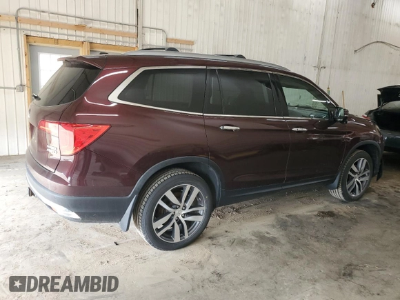 2016 Honda Pilot Touring with VIN 5FNYF6H96GB017159, listed as a Copart auction lot 50913765 with 169,874 mi miles and Salvage Title. Bid and sale history available at carsss.com. Image 3.
