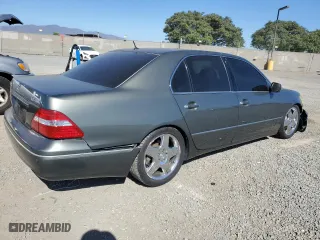 2005 Lexus LS 430 with VIN JTHBN36FX55028176, listed as a Copart auction lot 67345234 with 198,306 mi miles and Salvage Title. Bid and sale history available at carsss.com. Image 3.