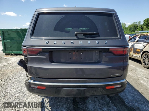 2022 Jeep Grand Wagoneer с VIN 1C4SJUAT9NS202210, выставлен на аукционе Copart как лот 57844125 с пробегом 75 047 миль миль и Списание • Salvage title. История ставок и продаж доступна на DreamBid. Изображение 6.