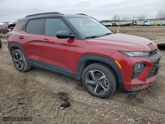2021 Chevrolet TrailBlazer RS with VIN KL79MTSL0MB146636, listed as a Copart auction lot 45193655 with 67,219 mi miles and Salvage Title. Bid and sale history available at carsss.com. Image 4.