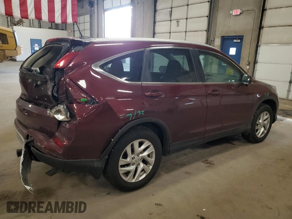 2015 Honda CR-V EX-L with VIN 5J6RM4H77FL017965, listed as a Copart auction lot 50800385 with 93,044 mi miles and Salvage Title. Bid and sale history available at carsss.com. Image 3.
