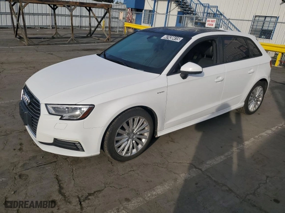 2017 Audi A3 Sportback e-tron Premium with VIN WAUUPBFF3HA061902, listed as a Copart auction lot 47438415 with 69,180 mi miles and Clean Title. Bid and sale history available at carsss.com. Image 1.