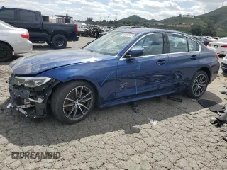 2020 BMW 3 Series 330i with VIN WBA5R1C08LFH41897, listed as a Copart auction lot 50094785 with 55,930 mi miles and Salvage Title. Bid and sale history available at carsss.com. Image 1.