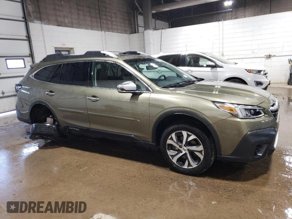 2022 Subaru Outback Touring with VIN 4S4BTAPC7N3210165, listed as a Copart auction lot 56468405 with 42,598 mi miles and Salvage title. Bid and sale history available at DreamBid. Image 4.