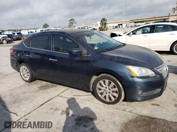 2014 Nissan Sentra S with VIN 3N1AB7AP1EL673735, listed as a Copart auction lot 53940515 with 235,623 mi miles and Salvage Title. Bid and sale history available at DreamBid. Image 4.