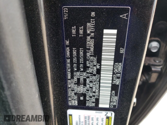 2024 Lexus RX with VIN 2T2BCMEAXRC014222, listed as a Copart auction lot 47892775 with Not Provided miles and Salvage Title. Bid and sale history available at carsss.com. Image 14.