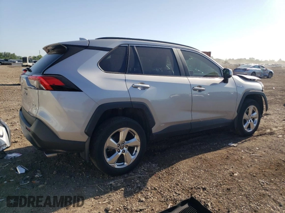 2021 Toyota RAV4 Hybrid LE with VIN 2T3B6RFV7MW019757, listed as a Copart auction lot 61929085 with 14,675 mi miles and Salvage title. Bid and sale history available at DreamBid. Image 3.