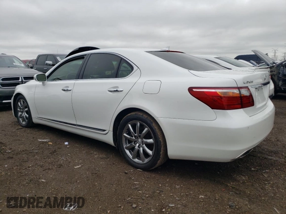 2010 Lexus LS 460 with VIN JTHCL5EF7A5008324, listed as a Copart auction lot 53737905 with 127,097 mi miles and Salvage title. Bid and sale history available at DreamBid. Image 2.