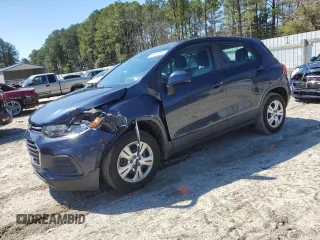 2018 Chevrolet Trax LS with VIN 3GNCJKSB2JL164141, listed as a Copart auction lot 50444855 with 121,994 mi miles and Salvage Title. Bid and sale history available at carsss.com. Image 1.