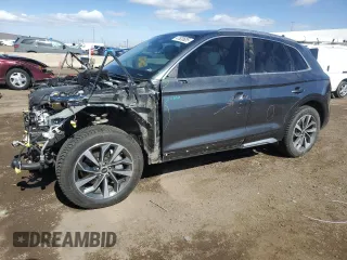 2022 Audi Q5 S line Premium Plus with VIN WA1EAAFY6N2137326, listed as a Copart auction lot 47820605 with 24,865 mi miles and Salvage Title. Bid and sale history available at carsss.com. Image 1.