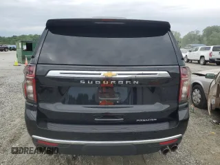 2023 Chevrolet Suburban Premier with VIN 1GNSCFKD4PR467132, listed as a Copart auction lot 57765515 with 25,934 mi miles and Clean title. Bid and sale history available at DreamBid. Image 6.