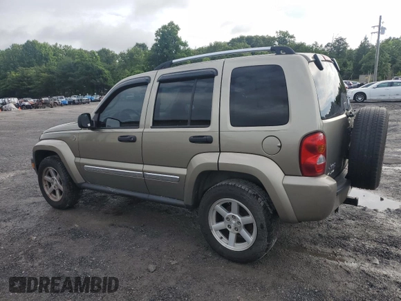 2006 Jeep Liberty Limited z VIN 1J4GL58K96W237675, wystawiony jako Copart lot #61155635 z przebiegiem 121 285 mil mil oraz Szkoda całkowita • Salvage title. Historia ofert i sprzedaży dostępna na DreamBid. Obrazek 2.