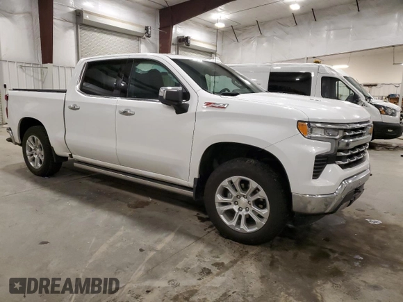 2024 Chevrolet Silverado 1500 LTZ with VIN 1GCUDGEL9RZ183215, listed as a Copart auction lot 84414624 with 12,651 mi miles and Salvage Title. Bid and sale history available at DreamBid. Image 4.
