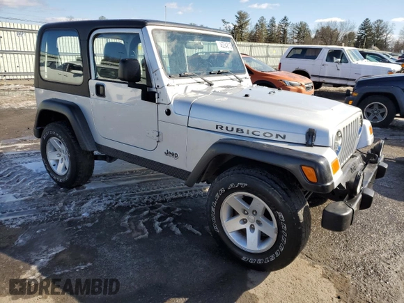 2004 Jeep Wrangler Rubicon with VIN 1J4FA69S14P766938, listed as a Copart auction lot 46284815 with 165,229 mi miles and Salvage Title. Bid and sale history available at carsss.com. Image 4.