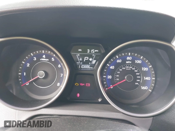 2016 Hyundai Elantra SE with VIN 5NPDH4AE6GH775864, listed as a IAAI auction lot 41870980 with 110,886 mi miles. Bid and sale history available at carsss.com. Image 7.