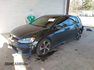 2015 Volkswagen Golf GTI Autobahn w/Performance Pkg with VIN 3VW447AU3FM100063, listed as a IAAI auction lot 41402553 with 70,797 mi miles. Bid and sale history available at carsss.com. Image 2.