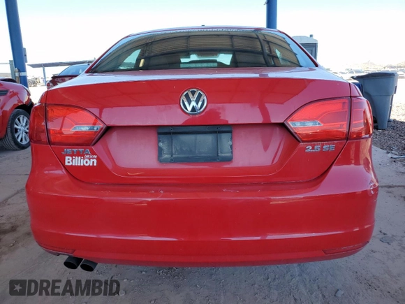 2012 Volkswagen Jetta Sedan SE w/Convenience with VIN 3VWDX7AJ2CM350015, listed as a Copart auction lot 49903745 with 135,452 mi miles and Clean Title. Bid and sale history available at carsss.com. Image 6.