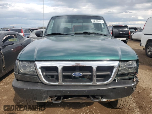 2000 Ford Ranger XL with VIN 1FTZR15VXYPB87516, listed as a Copart auction lot 52945795 with 165,652 mi miles and Salvage title. Bid and sale history available at DreamBid. Image 5.