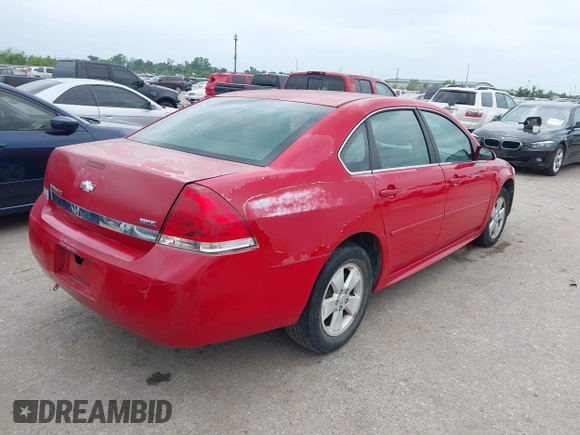 2011 Chevrolet Impala LS Fleet with VIN 2G1WF5EK9B1294322, listed as a IAAI auction lot 42040664 with 177,426 mi miles and . Bid and sale history available at DreamBid. Image 4.
